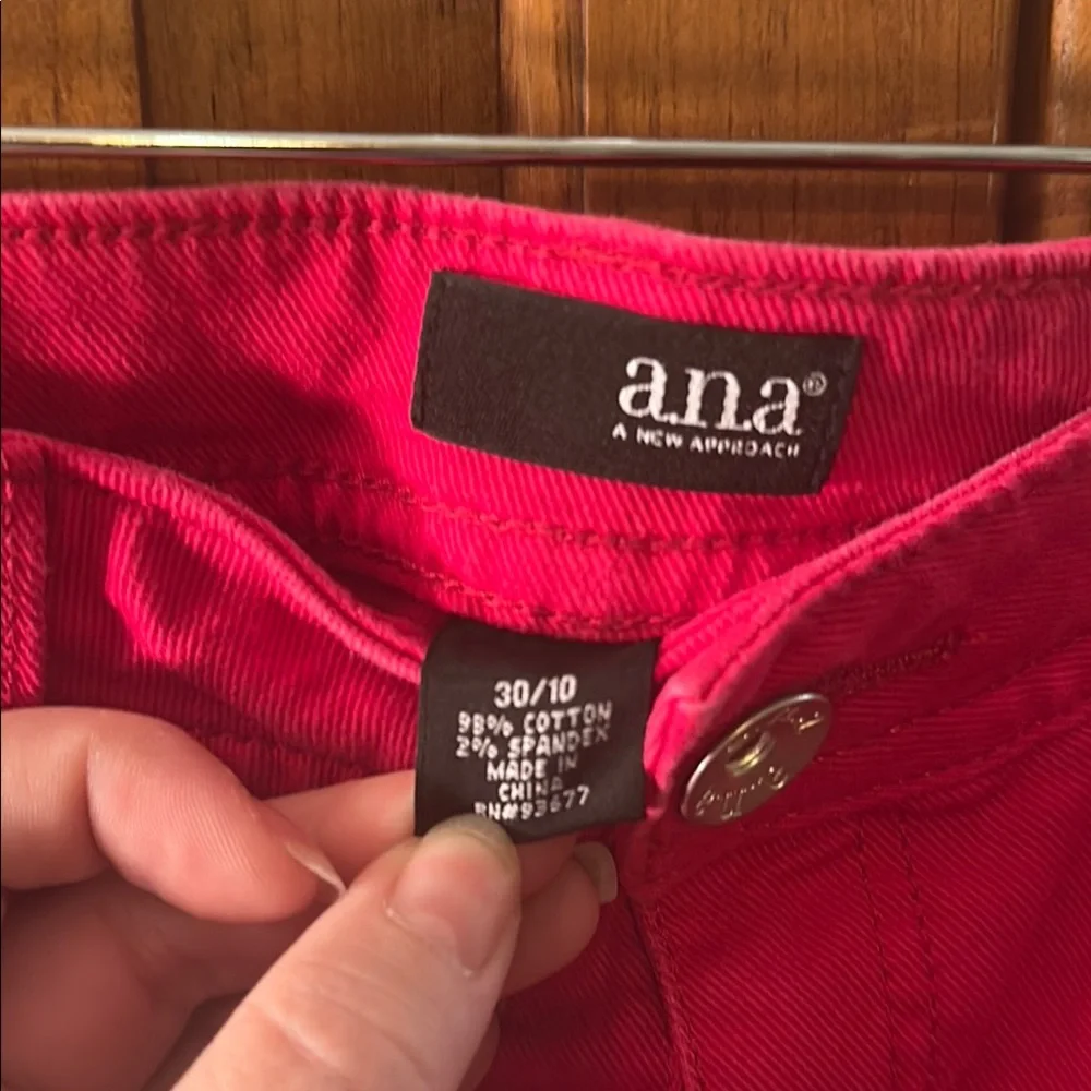 Women's Pink Denim Shorts - Picture 2 of 5